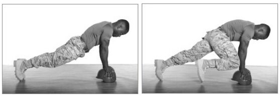 膝盖弯曲平板支撑 - 经典练习的改进版本